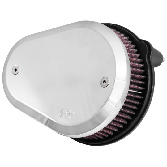 K&N Street Metal sportovní kit sání pro HARLEY DAVIDSON FLHTC Electra Glide Classic 96 CI 2008-2011 chromový vrchlík, výška: 54 mm