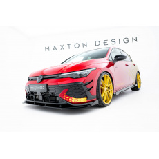 Maxton Design "Street Pro" spoiler pod přední nárazník s křidélky pro Volkswagen Golf GTI Mk8 Facelift, plast ABS bez povrchové úpravy, Clubsport, s černou a červenou linkou Maxton Design "Street Pro" spoiler pod přední nárazník s křidélky pro Volkswagen Golf GTI Mk8 Facelift, plast ABS bez povrchové úpravy, Clubsport, s černou a červenou linkou