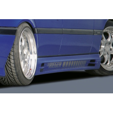 Rieger boční práh mont. strana pravá pro Mercedes třída C W202 sedan, t-model vč. faceliftu, r.v. 00/93-06/97, 07/97-, plast ABS bez povrchové úpravy, s prolisem, s prolisem a dvěma výřezy