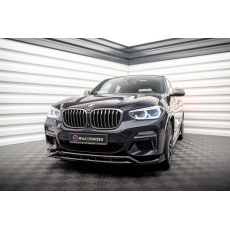 Maxton Design spoiler pod přední nárazník ver.2 pro BMW X4 G02, černý lesklý plast ABS, M-Pack