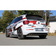 Fox Sportauspuff koncový tlumič výfuku s koncovkou 2x90 Typ 16 pro Volkswagen Polo AW1 2017- s motorem 2.0