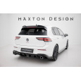 Maxton Design vložka zadního nárazníku ver.2 pro Volkswagen Golf GTI Mk8, černý lesklý plast ABS