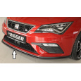 Rieger lipa pod přední nárazník pro Seat Leon FR 5F 3-dvéř. (sc), 5-dvéř., 5-dvéř. (ST/Combi) po faceliftu, 01/17-, plast ABS bez povrchové úpravy