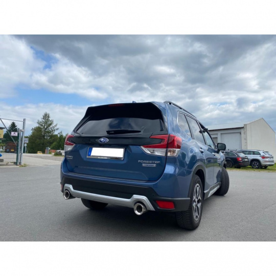 Fox Sportauspuff koncový tlumič výfuku s koncovkou 1x114 Typ 13 na obou stranách pro Subaru Forester SK 2018- s motorem 2.0, Hybrid