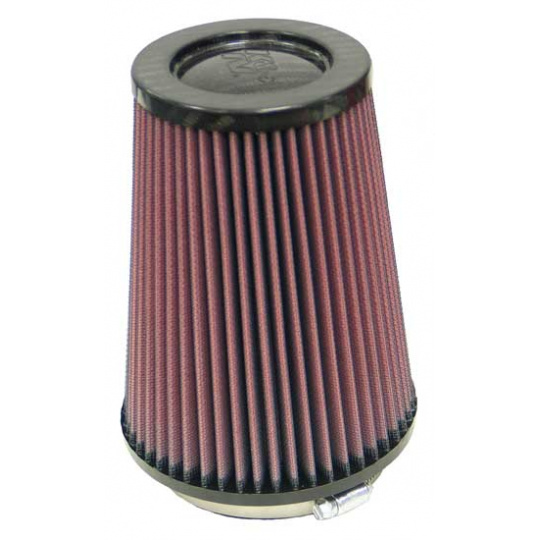 K&N univerzální kulatý zkosený filtr se vstupem 102 mm a výškou 178 mm, karbonový vrchlík