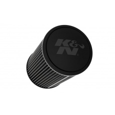K&N univerzální kulatý zkosený filtr se vstupem 76 mm a výškou 229 mm, gumový vrchlík