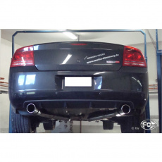 Fox Sportauspuff koncový tlumič výfuku s koncovkou 1x100 Typ 17 na obou stranách pro Dodge Charger 2009- s motorem 6.1 SRT8