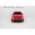 Maxton Design spoiler pod přední nárazník ver.8 pro Volkswagen Golf R Mk7 Facelift, červený lesklý plast ABS