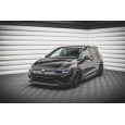 Maxton Design spoiler pod přední nárazník ver.6 pro Volkswagen Golf R Mk8, černý lesklý plast ABS