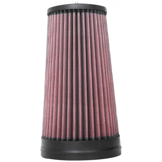 K&N univerzální kulatý zkosený filtr se vstupem 70 mm a výškou 210 mm, gumový vrchlík