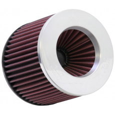 K&N univerzální Round Reverse Tapered filtr se vstupem 76 mm a výškou 127 mm, kovový vrchlík