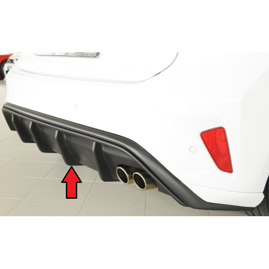 Rieger vložka zadního nárazníku pro Ford Focus 4 DEH 5-dvéř. (hatchback), plast ABS bez povrchové úpravy