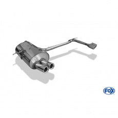 Fox Sportauspuff koncový tlumič výfuku pro použití s originálním středovým tlumičem s koncovkou 2x76 Typ 13 na obou stranách pro BMW řada 3 E46 s motorem 2.0, 2.5, 2.8