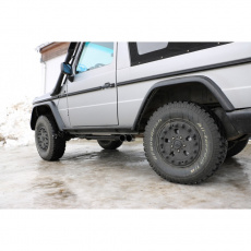 Fox Sportauspuff koncový tlumič výfuku s koncovkou 2x80 Typ 14 pro Mercedes třída G 463 -2000 s motorem 3.0, 3.0 TD, 3.2