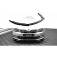 Maxton Design spoiler pod přední nárazník ver.1 pro Škoda Fabia Mk3, plast ABS bez povrchové úpravy