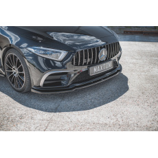 Maxton Design spoiler pod přední nárazník ver.2 pro Mercedes CLS C 257/53AMG, černý lesklý plast ABS