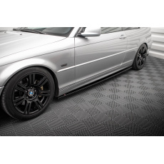 Maxton Design difuzory pod boční prahy pro BMW řada 3 E46, černý lesklý plast ABS, Coupe