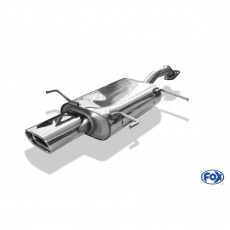 Fox Sportauspuff koncový tlumič výfuku s koncovkou 135x80 Typ 53 pro Nissan Primera P10 s motorem 1.6, 2.0