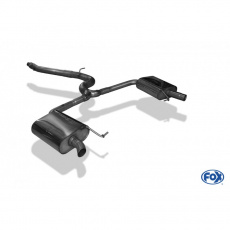 Fox Sportauspuff koncový tlumič výfuku s výstupem do originálních koncovek s koncovkou vyvedeno do OEM koncovek pro Škoda Octavia 5E s motorem 2.0 TDI RS 4x4