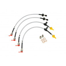 Forge Motorsport sada opletených brzdových hadic pro Toyota Supra Mk5 (A90), barva potahu: transparentní čirá Forge Motorsport sada opletených brzdových hadic pro Toyota Supra Mk5 (A90), barva potahu: transparentní čirá