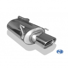 Fox Sportauspuff koncový tlumič výfuku s koncovkou 135x80 Typ 53 pro Mercedes CLK 208 s motorem 2.0, 2.0 K, 2.3 K