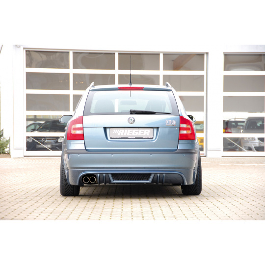 Rieger spoiler pod zadní nárazník pro Škoda Octavia 1Z combi r.v. 06/04-10/08, plast ABS bez povrchové úpravy