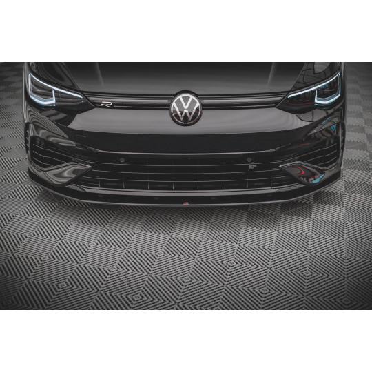 Maxton Design "Street Pro" spoiler pod přední nárazník pro Volkswagen Golf R Mk8, plast ABS bez povrchové úpravy