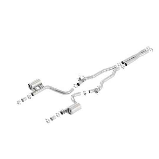 Borla Cat-Back výfukový systém "ATAK" vč. výfukových klapek pro Dodge Charger SRT Hellcat 6,2l Supercharged RWD, 4-dvéř., r.v. od 15-20 Borla Cat-Back výfukový systém "ATAK" vč. výfukových klapek pro Dodge Charger SRT Hellcat 6,2l Supercharged RWD, 4-dvéř., r.v. od 15-20