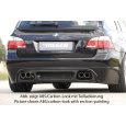 Rieger spoiler pod zadní nárazník pro BMW řada 5 E61 touring vč. faceliftu r.v. -08, 08-, plast ABS s povrchovou úpravou Carbon-Look