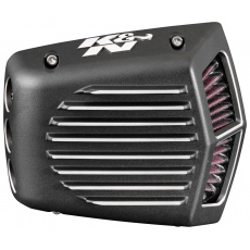 K&N Street Metal sportovní kit sání pro HARLEY DAVIDSON FXSB Breakout 103 CI 2014, 2015 lakovaný vrchlík, výška: 83 mm uzavřený v pouzdru
