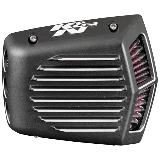 K&N Street Metal sportovní kit sání pro HARLEY DAVIDSON FXSB Breakout 103 CI 2014, 2015 lakovaný vrchlík, výška: 83 mm uzavřený v pouzdru