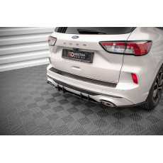 Maxton Design "Street Pro" difuzor zadního nárazníku pro Ford Kuga Mk3 ST-Line, plast ABS bez povrchové úpravy, s červenou linkou