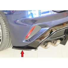 Rieger spoiler pod zadní nárazník na levé straně pro Audi A3 GY 5-dvéř. (sportback) r.v. 06/24-, plast ABS lakovaný do černé lesklé barvy