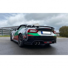 Fox Sportauspuff koncový tlumič výfuku s koncovkou 2x100 Typ 25 na obou stranách pro Fiat 124 Spider 2016- s motorem 1.4