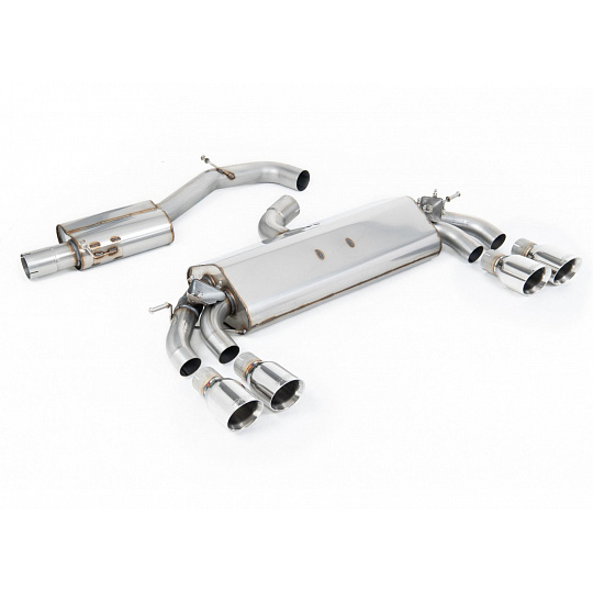 Milltek Sport homologovaný výfuk cat-back GPF Back s rezonátorem pro Audi S3 2.0 TFSI quattro Sportback 8V.2 (s GPF) 2019-2020, dvojité, kulaté, typ koncovek: GT-100 leštěné Milltek Sport homologovaný výfuk cat-back GPF Back s rezonátorem pro Audi S3 2.0 TFSI quattro Sportback 8V.2 (s GPF) 2019-2020, dvojité, kulaté, typ koncovek: GT-100 leštěné