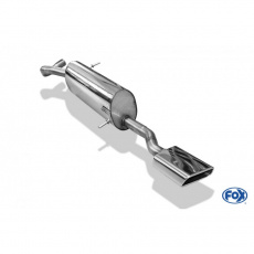 Fox Sportauspuff koncový tlumič výfuku s koncovkou 145x65 Typ 59 pro Seat Ibiza 6J ST 2008- s motorem 1.0, 1.2, 1.2 TDI, 1.4, 1.6 TDI, 1.9 TDI