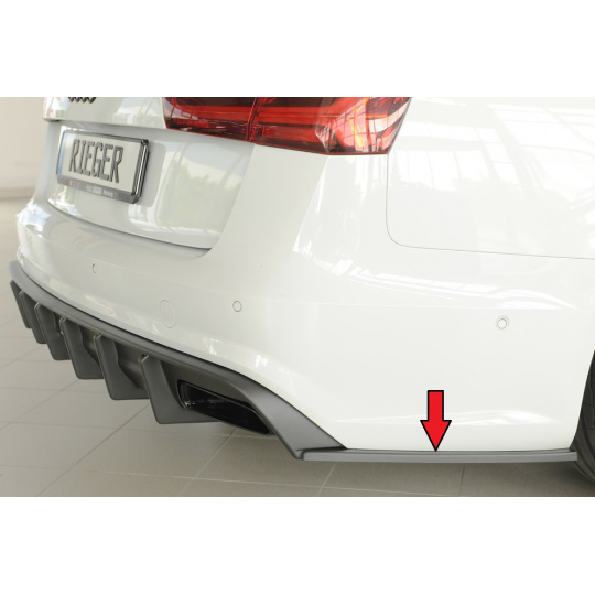 Rieger spoiler pod zadní nárazník na pravé straně pro Audi A6 S6 4G, C7 sedan r.v. 09/14-, plast ABS bez povrchové úpravy Rieger spoiler pod zadní nárazník na pravé straně pro Audi A6 S6 4G, C7 sedan r.v. 09/14-, plast ABS bez povrchové úpravy