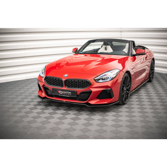 Maxton Design spoiler pod přední nárazník ver.2 pro BMW Z4 G29 /M-Pack, černý lesklý plast ABS