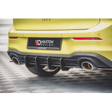 Maxton Design "Racing durability" zadní difuzor ver.1 pro Volkswagen Golf GTI Mk8, plast ABS bez povrchové úpravy, Clubsport, s červenou linkou