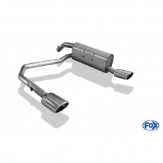 Fox Sportauspuff koncový tlumič výfuku s koncovkou 115x85 Typ 32 na obou stranách pro Peugeot 207 2007- s motorem 1.0, 1.2, 1.4, 1.4 HDi, 1.6, 1.6 HDi