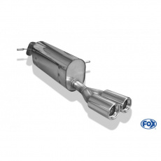 Fox Sportauspuff koncový tlumič výfuku s koncovkou 2x80 Typ 13 pro Peugeot 207 SW 2007- s motorem 1.4, 1.6, 1.6 HDi