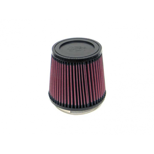 K&N univerzální kulatý zkosený filtr se vstupem 95 mm a výškou 127 mm, gumový vrchlík