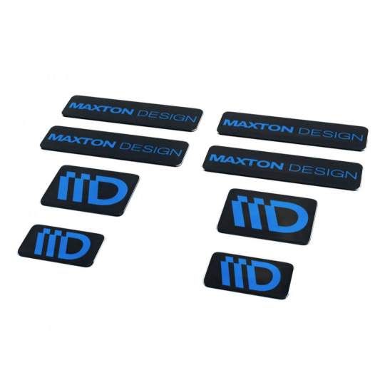Maxton Design sada 3D samolepek 8 ks, barva: černá / modrá