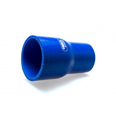 Samco Sport silikonová rovná redukce s vnitřním průměrem 89 mm > 76 mm, barva: modrá
