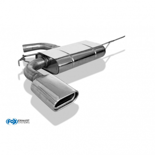 Fox Sportauspuff koncový tlumič výfuku s koncovkou 160x80 Typ 53 pro Škoda Yeti 5L s motorem 1.2, 1.4 TSI, s pohonem předních kol