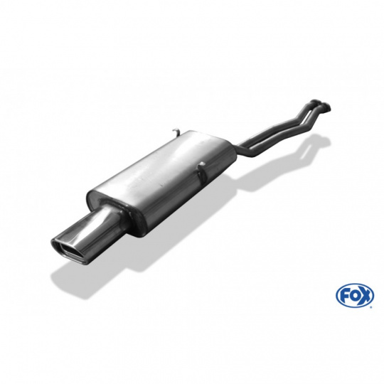 Fox Sportauspuff koncový tlumič výfuku s koncovkou 135x80 Typ 53 pro BMW řada 3 E30 -09/1987 s motorem 2.0, 2.5 Fox Sportauspuff koncový tlumič výfuku s koncovkou 135x80 Typ 53 pro BMW řada 3 E30 -09/1987 s motorem 2.0, 2.5