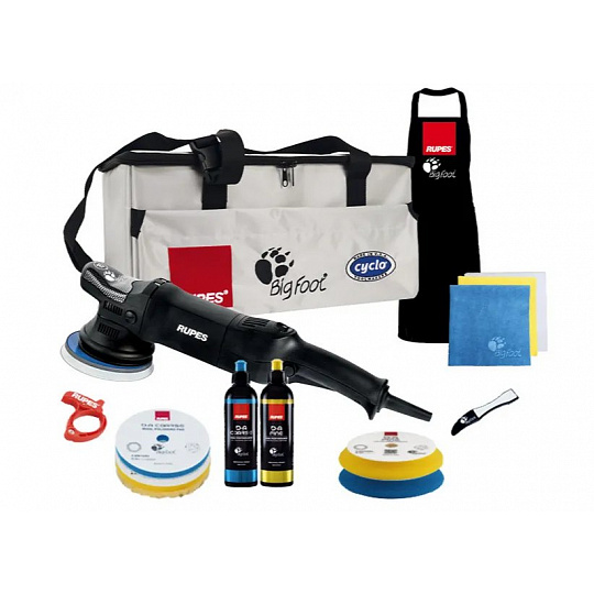RUPES BigFoot LHR 15ES - strojní orbitální leštička s výkmitem 15 mm, varianta: kompletní sada s taškou a příslušenstvím  