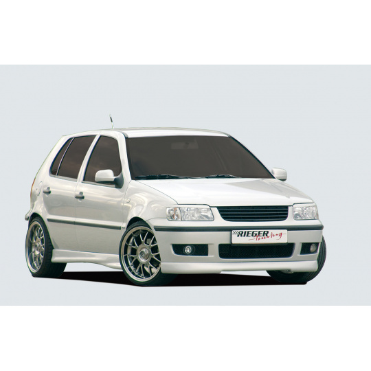 Rieger spoiler pod přední nárazník pro Volkswagen Polo 4 6N, r.v. 10/94-01, plast ABS bez povrchové úpravy Rieger spoiler pod přední nárazník pro Volkswagen Polo 4 6N, r.v. 10/94-01, plast ABS bez povrchové úpravy