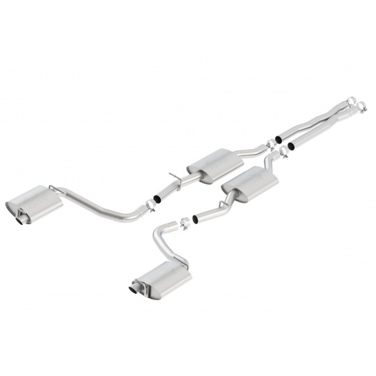 Borla Cat-Back výfukový systém "ATAK" pro Chrysler 300 5,7l bez MDS, s automatickou převodovkou, RWD, 4-dvéř., r.v. 2015-2020 Borla Cat-Back výfukový systém "ATAK" pro Chrysler 300 5,7l bez MDS, s automatickou převodovkou, RWD, 4-dvéř., r.v. 2015-2020