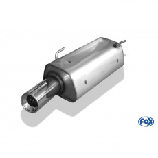 Fox Sportauspuff koncový tlumič výfuku s koncovkou 1x90 Typ 13 pro Peugeot 206 s motorem 1.6 HDi